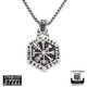 Northern Viking Jewelry Hexagonal Vegvisir -kaulakoru