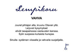 Lempikoru Vahva -riipus