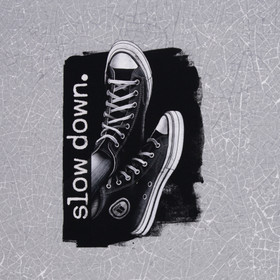 Slow Down, joustocollegepaneeli  85 cm x 165 cm