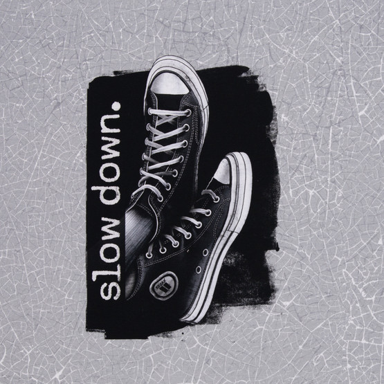 Slow Down, joustocollegepaneeli  85 cm x 165 cm
