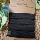 Kuminauha 15 mm, Musta,  3 m / pkt