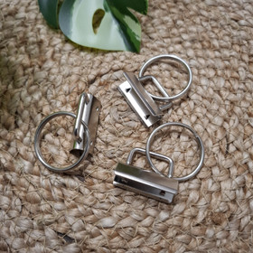 Wristlet avaimenperäaihio 35 mm, Hopea