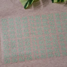 Silitettävä kokomerkki, TUPLAKOOT, Sweet mint, 5 kpl