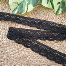 Puuvillapitsi 30mm, Musta