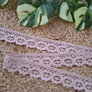 Puuvillapitsi 30mm, Puuteriroosa