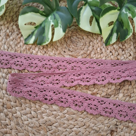 Puuvillapitsi 30mm, Vanha roosa