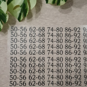 Silitettävä kokomerkki, TUPLAKOOT, Musta, 5 kpl