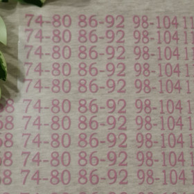 Silitettävä kokomerkki, TUPLAKOOT, Bubble gum, 5 kpl