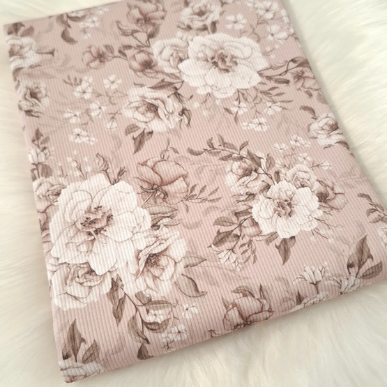 Ribbitrikoo, Summer Flowers sepia pink