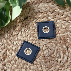 Sirkkarengas keinonahalla, koko 30 mm x 30 mm, Tummansininen