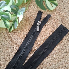 Avovetoketju muovihammastus 80 cm, Musta