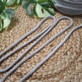 Puuvillanyöri, Vaaleanharmaa 6 mm