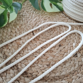 Puuvillanyöri, Luonnonvalkoinen 6 mm