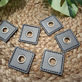 Sirkkarengas keinonahalla, koko 30 mm x 30 mm, Harmaa