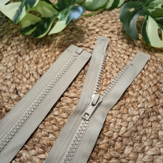 Avovetoketju muovihammastus 90 cm, Greige