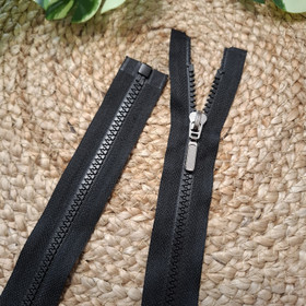 Avovetoketju muovihammastus 90 cm, Musta