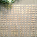 Silitettävä kokomerkki, Vegas Gold 5 kpl