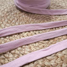 Puuvillanauha litteä, Vaaleanpunainen 15 mm