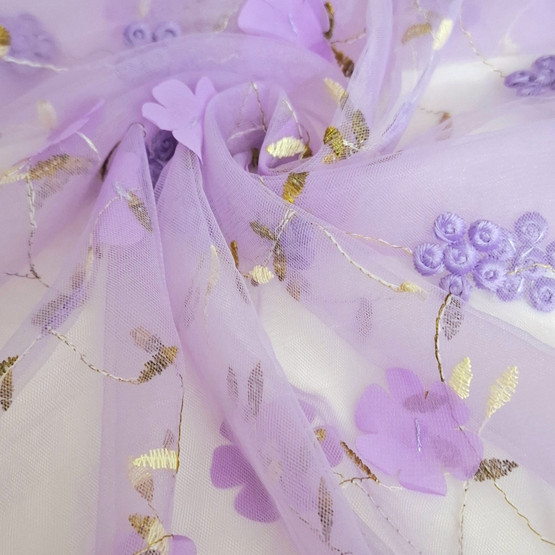 Brodeerattu 3D Kukkatylli, Laventeli