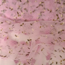 PALA 65 cm, Brodeerattu 3D Kukkatylli, Vaalea Pinkki