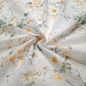 Brodeerattu puuvilla, Keltaiset kukat