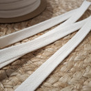 Puuvillanauha litteä, Luonnonvalkoinen 15 mm