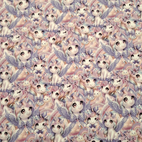 3 METRIN PALA, Rainbow Unicorn, Lila, trikoo