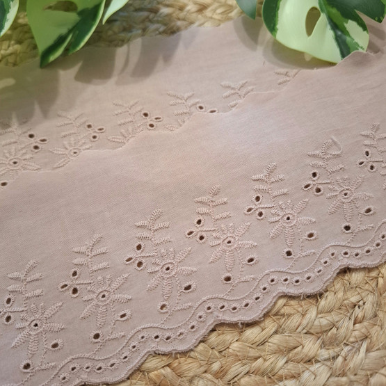 Puuvillabrodyyri 90 mm, Beige