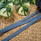 Puuvillanauha litteä, Denim 15 mm