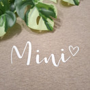 Silitettävä teksti, Mini ♡