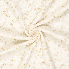 Brodeerattu Double Gauze, harsokangas, Lehdet