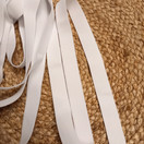 Pehmokuminauha 20 mm, valkoinen 