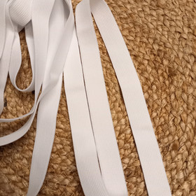 Pehmokuminauha 20 mm, valkoinen 