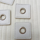 Sirkkarengas keinonahalla, koko 30 mm x 30 mm, valkoinen