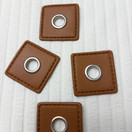 Sirkkarengas keinonahalla, koko 30 mm x 30 mm, ruskea