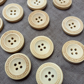 Puunappi 23 mm luonnonvärinen