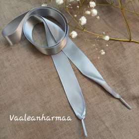 Satiininauha huppariin 110 cm, Harmaa