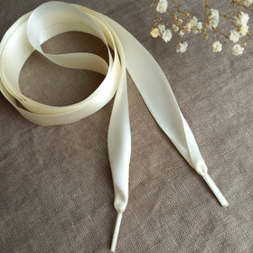 Satiininauha huppariin 110 cm, Luonnonvalkoinen