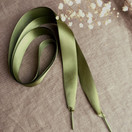 Satiininauha huppariin 110 cm, Oliivi