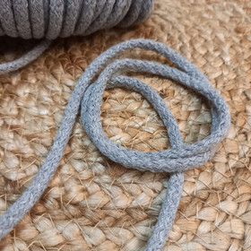 Puuvillanyöri, Harmaa 5 mm