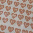 Silitettävä kokomerkki, SYDÄN, cappuccino, 5 kpl