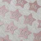 Silitettävä kokomerkki, TÄHTI, ruusukulta, 5 kpl