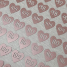 Silitettävä kokomerkki, SYDÄN, Ruusukulta, 5 kpl