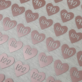 Silitettävä kokomerkki, SYDÄN, Ruusukulta, 5 kpl