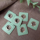 Sirkkarengas keinonahalla, koko 28 mm x 28 mm, Dusty green