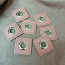 Sirkkarengas keinonahalla, koko 28 mm x 28 mm, Vanha roosa