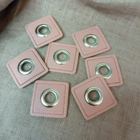 Sirkkarengas keinonahalla, koko 28 mm x 28 mm, Vanha roosa