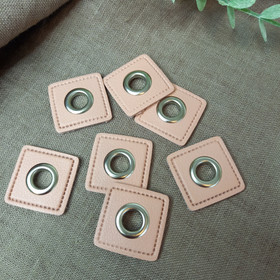 Sirkkarengas keinonahalla, koko 28 mm x 28 mm, Nude pink