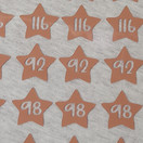 Silitettävä kokomerkki, TÄHTI, cappuccino, 5 kpl