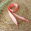 Satiininauha huppariin 110 cm, Koralli